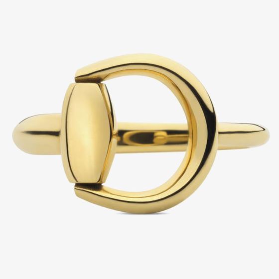 Gucci Horsebit 18ct Yellow Gold Ring YBC79565100101