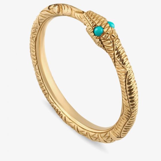 Gucci Ouroboros 18ct Gold Snake Ring YBC526575001