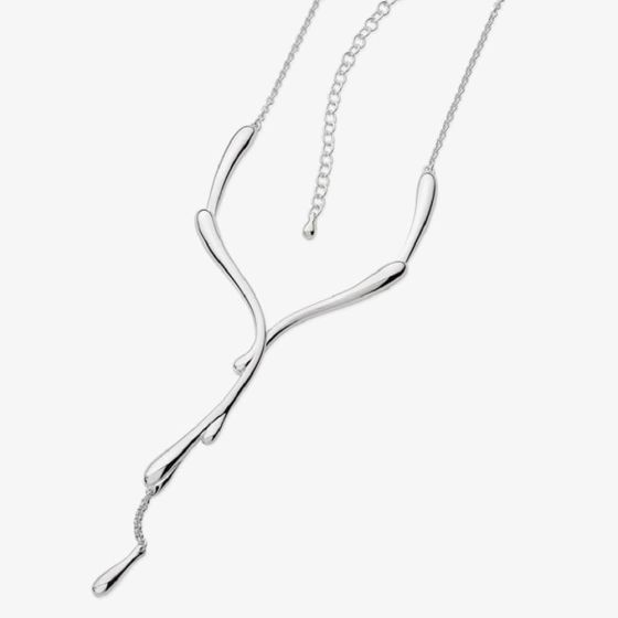 Lucy Quartermaine Silver Dripping Necklace DN7