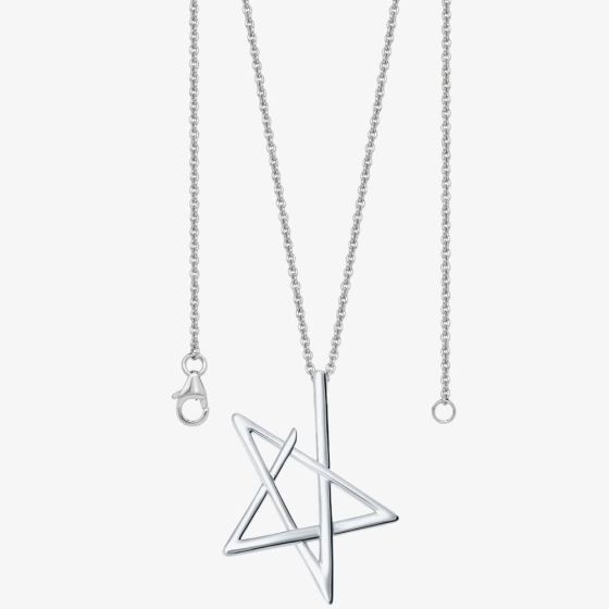 Lucy Quartermaine Silver Sol Star Pendant Necklace LP3