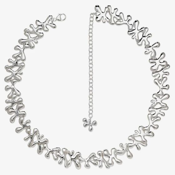 Lucy Quartermaine Silver Splash Continual Splat Necklace SN5