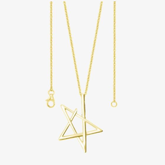 Lucy Quartermaine Gold Vermeil Sol Star Pendant Necklace LP3G