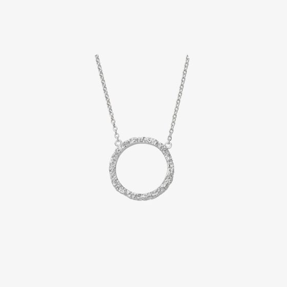 Lucy Quartermaine Silver Hula Open Circle Necklace HP1