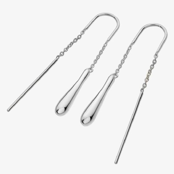 Lucy Quartermaine Silver Drop Feeder With Bridge Dropper Earrings DER32