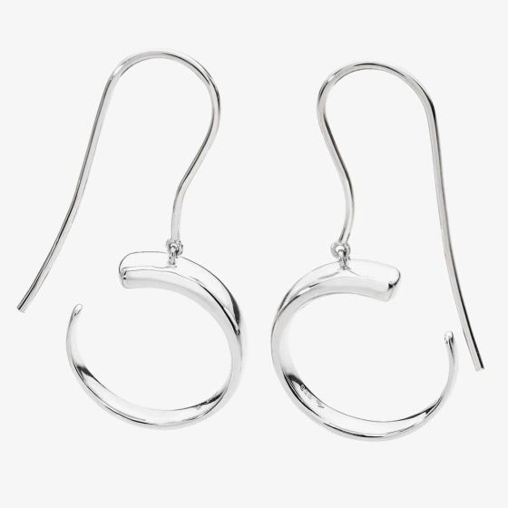 Lucy Quartermaine Silver Luna Dropper Earrings LER3