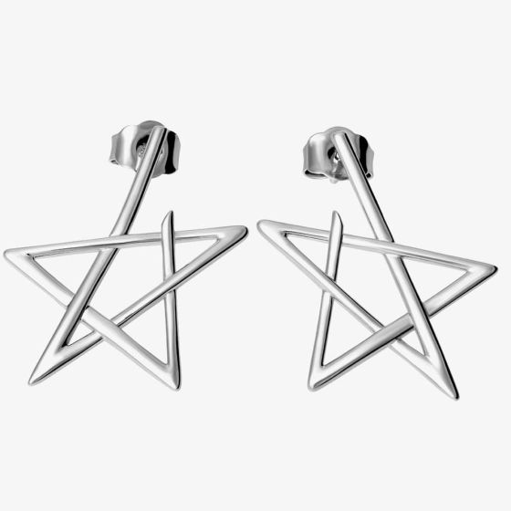 Lucy Quartermaine Silver Sol Star Stud Earrings LS4