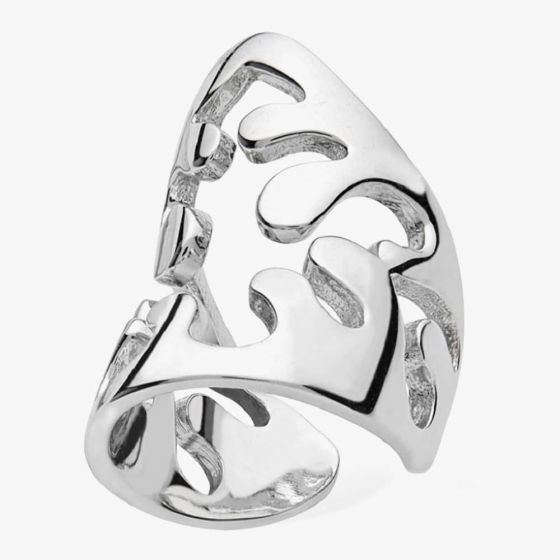 Lucy Quartermaine Silver Open Splash Single Ear Cuff SCU2