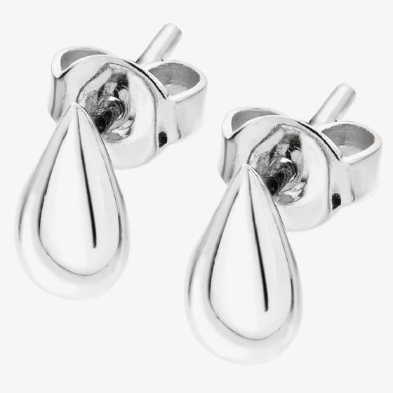 Lucy Quartermaine Silver Mini Tear Drop Stud Earrings TDS2
