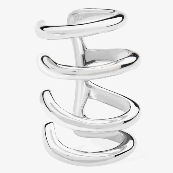 Lucy Quartermaine Silver Waterfall High Ear Cuff WFCU2