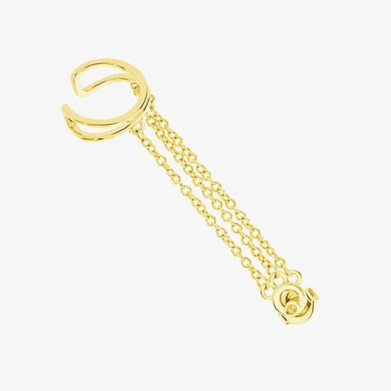 Lucy Quartermaine Art Deco Cuff & Clip Earring ADCU2G