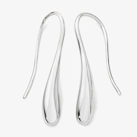 Lucy Quartermaine Drop Silver Twist Dropper Earrings DER37