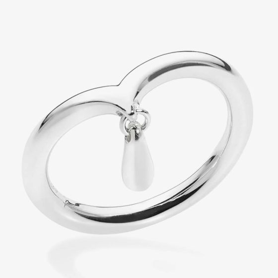Lucy Quartermaine Silver Mini Drop Ring DR13