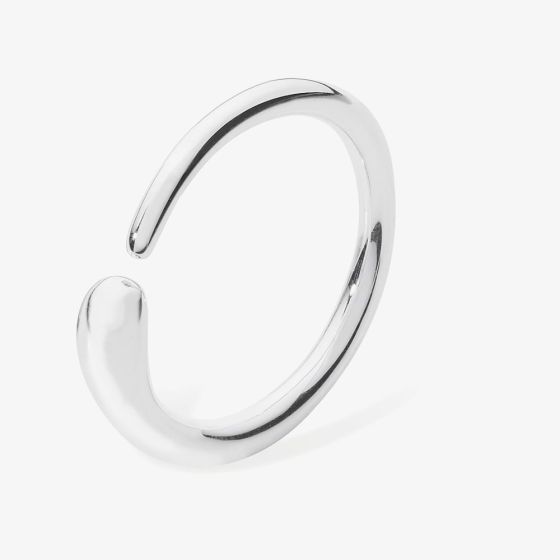 Lucy Quartermaine Silver Half Splash Fashion Ring DR8L