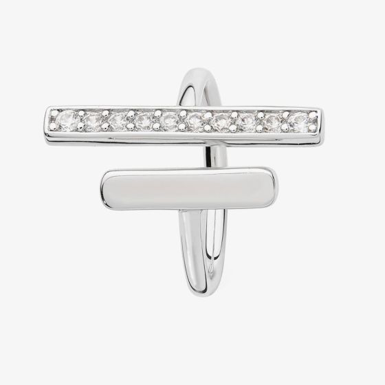 Lucy Quartermaine Silver Waterfall Five Drop Fashion Ring MLR1M