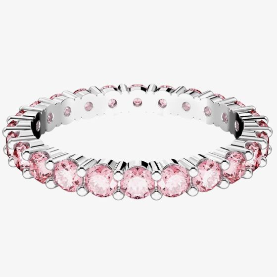 Swarovski Matrix Pink Cubic Zirconia Full Eternity Ring 5658853