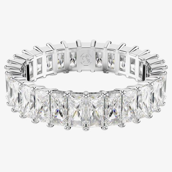 Swarovski Matrix Rhodium Plated Cubic Zirconia Full Eternity Ring 569341
