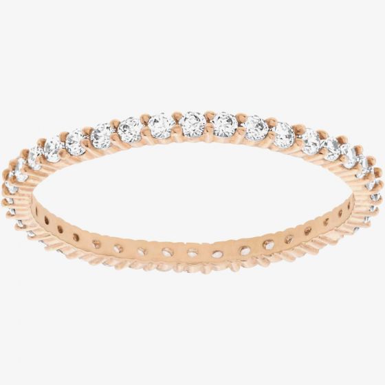 Swarovski Vittore Rose Gold Tone Crystal Band Ring 5093