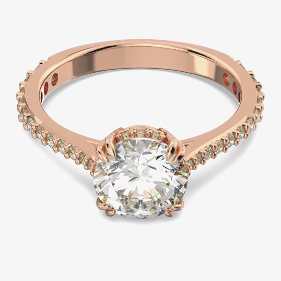 Swarovski Ladies Constella Rose Gold Plated Cocktail Ring 5638548