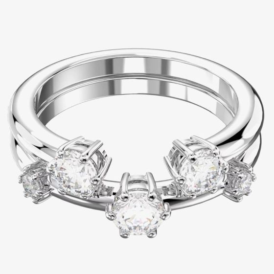 Swarovski Constella Double Set Rhodium Plated Ring 5640960