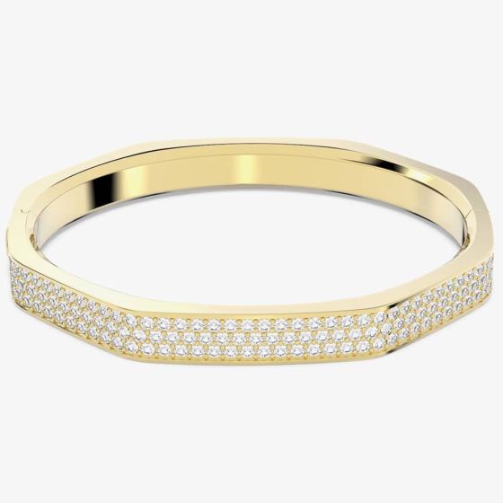 Swarovski Dextera Gold Plated Octagon Bangle 5656844