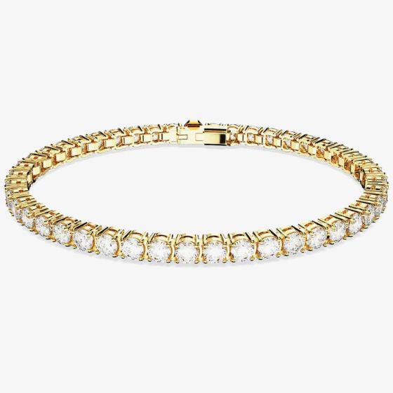 Swarovski Matrix Gold Plated Tennis Bracelet 5657664 M