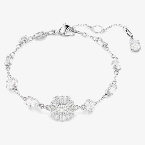 Swarovski Idyllia Rhodium Plated Snowflake Bracelet 5691485