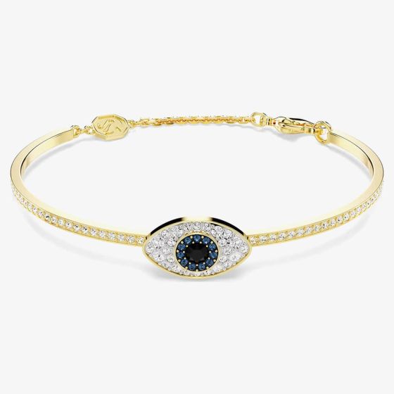 Swarovski Symbolica Gold Tone Plated Evil Eye Bangle 5692171