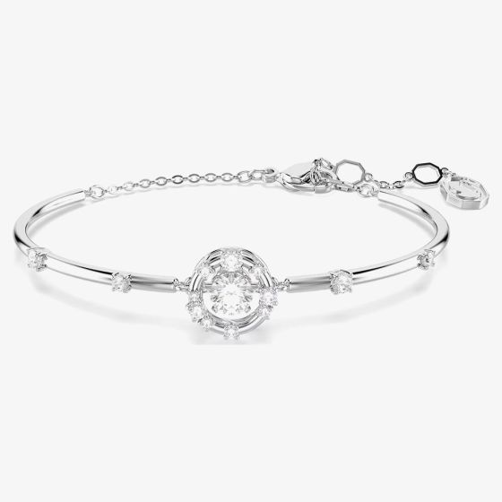 Swarovski Constella Rhodium Plated Round Cut Zirconia Bracelet 5743523