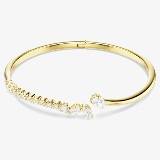 Swarovski Mesmera 18ct Yellow Gold Plated Medium Bangle 5750440