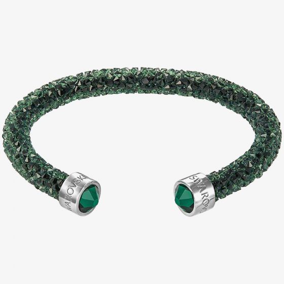 Swarovski Crystaldust Green Crystal Cuff Bangle