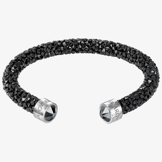 Swarovski Crystaldust Black Crystal Cuff Bangle