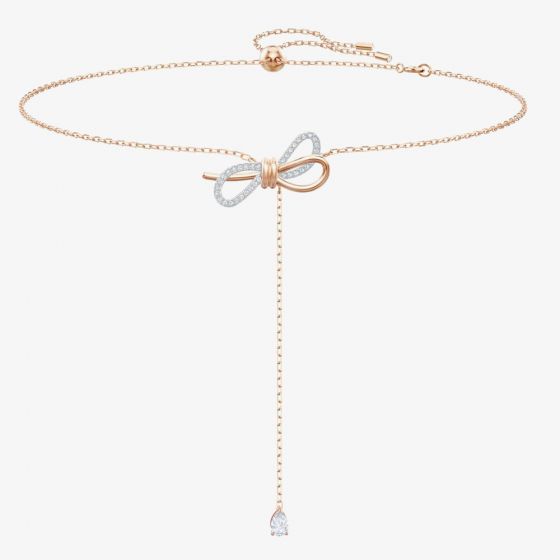 Swarovski Lifelong Bow Two Colour Y Necklace 5447082