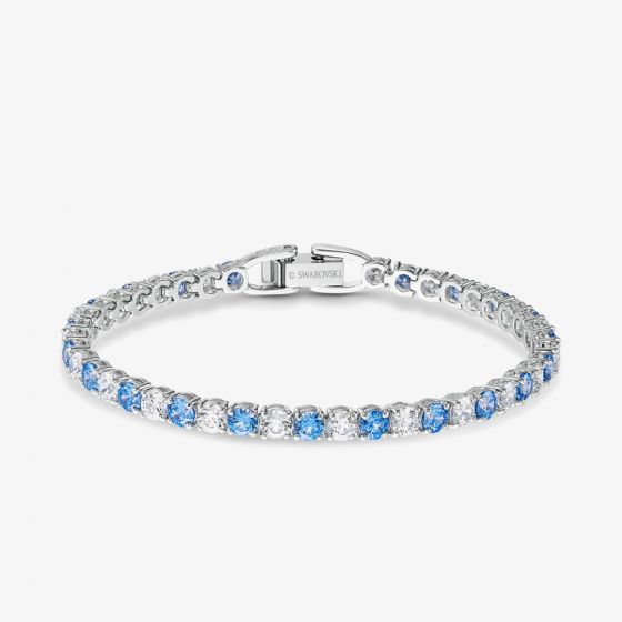 Swarovsk Tennis Deluxe Blue and White Crystal Bracelet  5521494