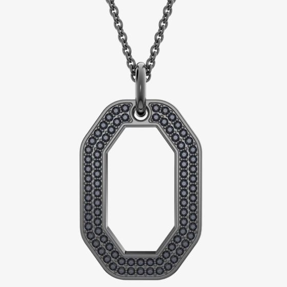 Swarovski Dextera Black Octagon Pendant Necklace 5651703