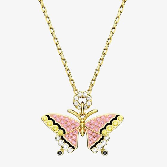 Swarovski Idyllia Gold Plated Butterfly Necklace 5658857