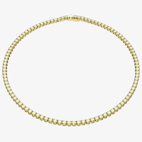 Swarovski Matrix Gold Plated Tennis Necklace 5661191