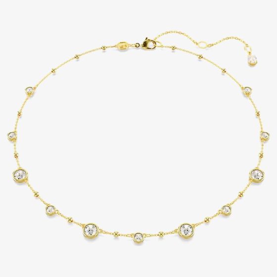 Swarovski Imber Gold Plated Scattered Necklace 5680090