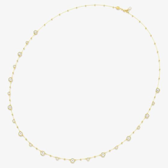 Swarovski 5680091 Imber Strandage Gold Plated Scattered Necklace ...