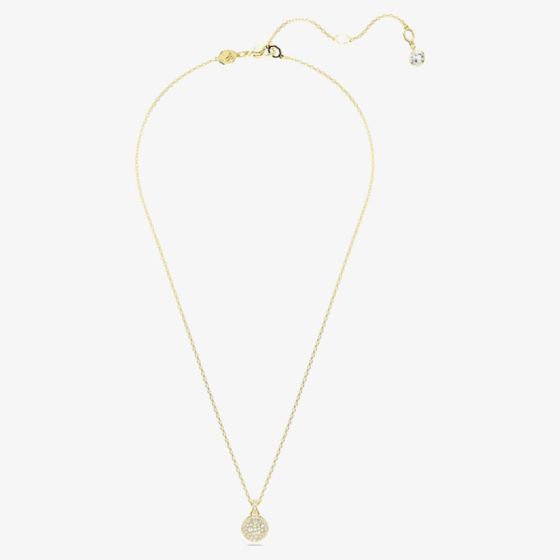 Swarovski 5683443 Meteora Gold Plated White Crystal Necklace - thbaker ...