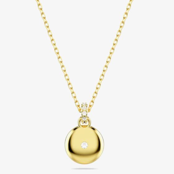 Swarovski 5683443 Meteora Gold Plated White Crystal Necklace - thbaker ...