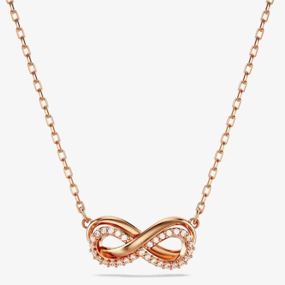 Swarovski Hyperbola Rose Gold Tone Plated Infinity Necklace 5684084