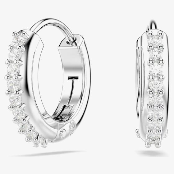 Swarovski Matrix Tennis Crystal Hoop Earrings 5690670
