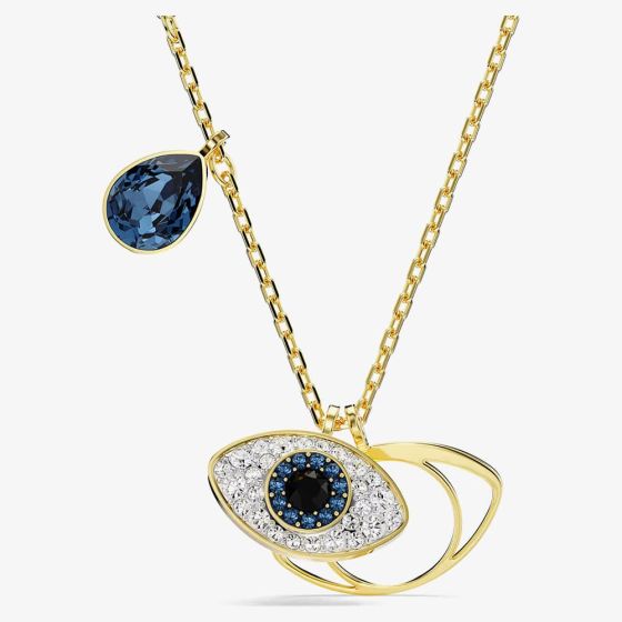 Swarovski Symbolica Gold Tone Plated Evil Eye Necklace 5692178