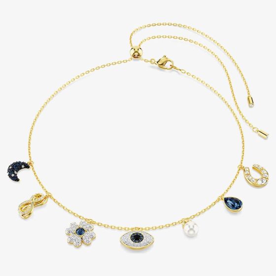 Swarovski Symbolica Gold Tone Plated Evil Eye Charm Necklace 5692164