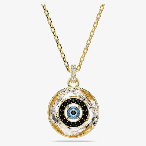 Swarovski Symbolica Crystal Evil Eye Gold Tone Pendant 5692169