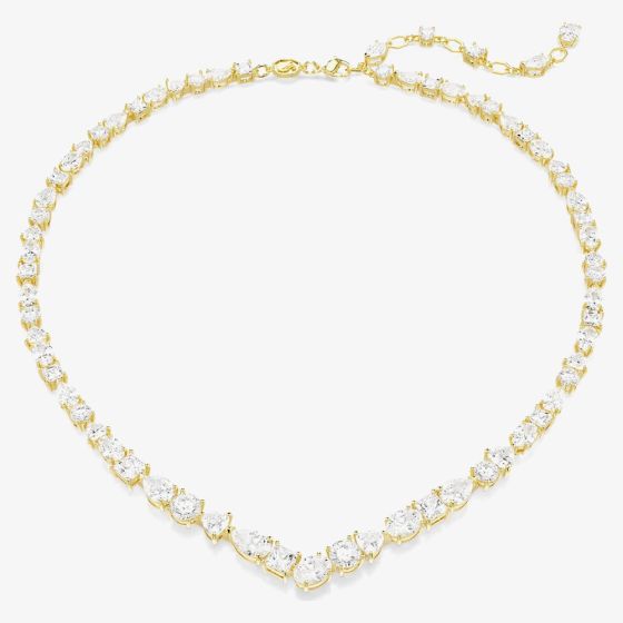 Swarovski Mesmera Gold Tone Plated Zirconia Necklace 5743826