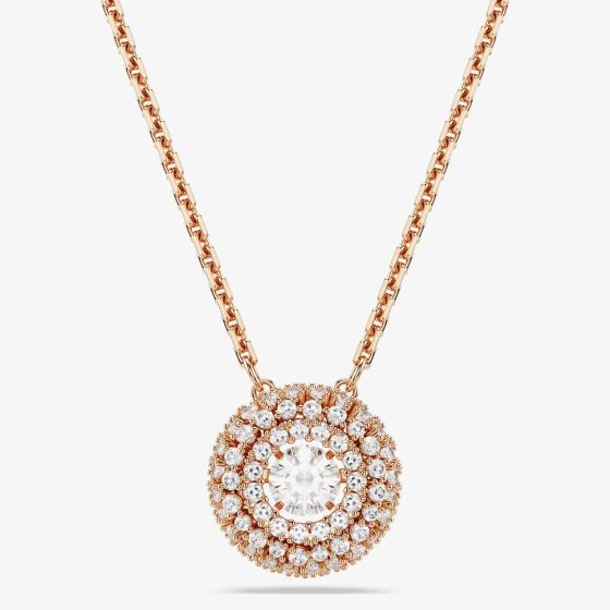 Swarovski Sublima 18ct Rose Gold Plated Round Cut Cluster Pendant 5764190