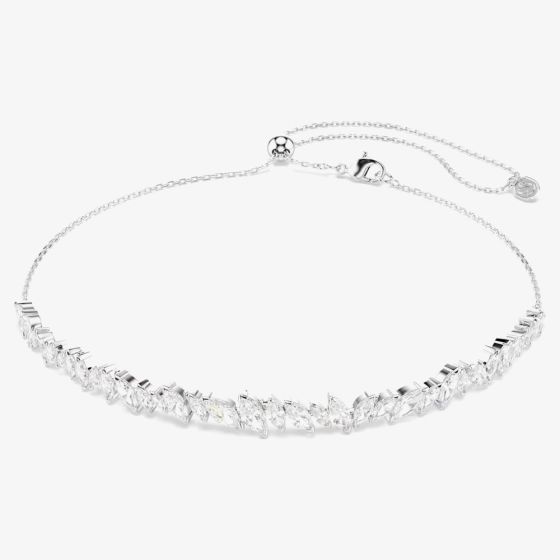 Swarovski Mesmera Rhodium Plated Marquise Cut Choker Necklace 5755905