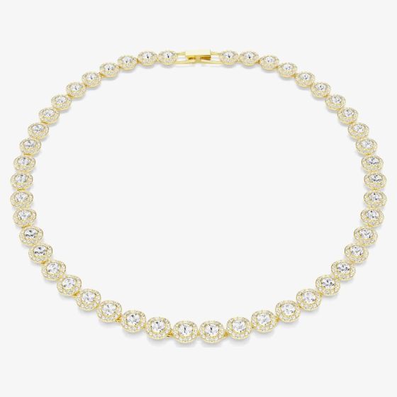Swarovski Una Angelic Round Cut Multi Halo Necklace 5720505