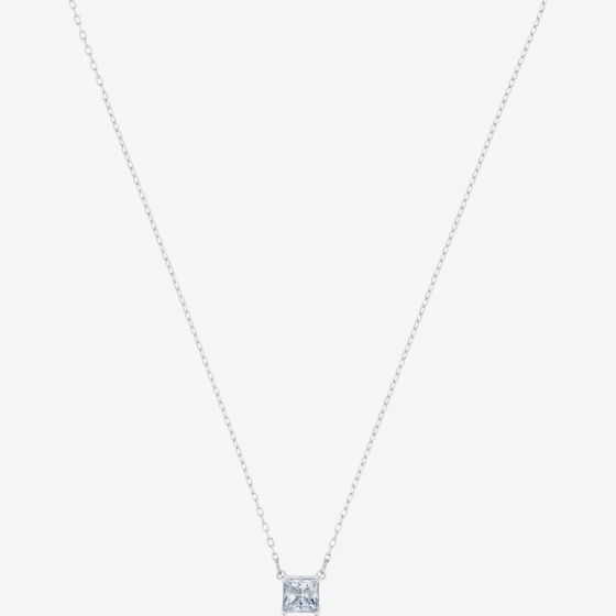 Swarovski Attract Square Clear Crystal Necklace 5510696
